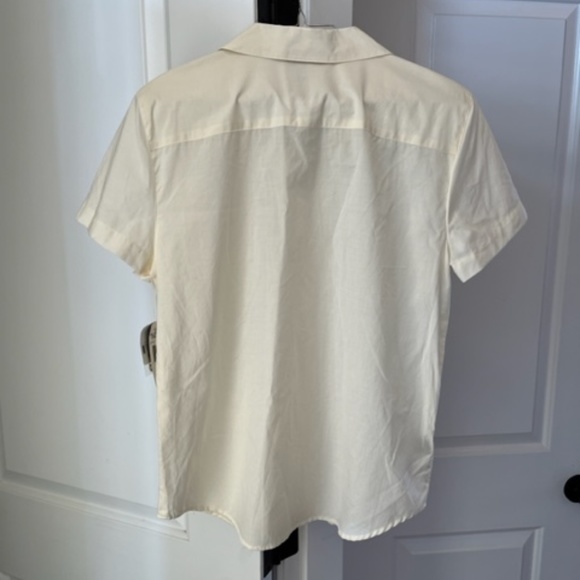 Lauren Ralph Lauren Off-White BLOUSE Size M - NWT - Picture 2 of 4